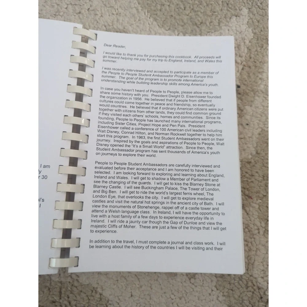 Collection Of Recipes Jessica Goins Lexington, NC Spiral Cookbook 2006‎